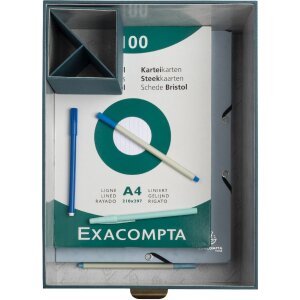 Exacompta 79603E Set mit 3 Boxen Office by Me Blaugrün