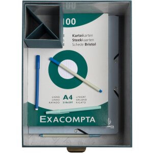 Exacompta 79603E Set mit 3 Boxen Office by Me Blaugrün