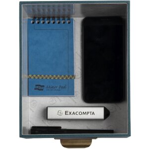 Exacompta 79603E Set mit 3 Boxen Office by Me Blaugrün