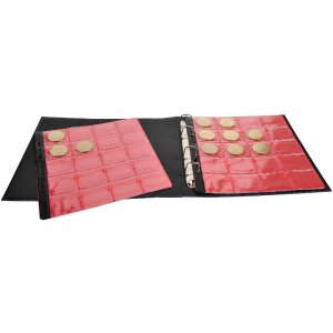 Exacompta 96114E Îndosariere cu inele pentru 100 de medalii suvenir albastru marin 24,5x25 cm