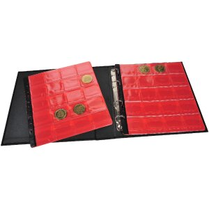 Exacompta 96114E Îndosariere cu inele pentru 100 de medalii suvenir albastru marin 24,5x25 cm