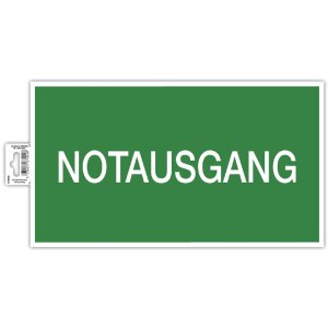 Exacompta 67004B Hinweisschild selbstklebend Notausgang...