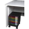 Exacompta 326714D Rollen für Modulo Schubladenboxen Schwarz Office