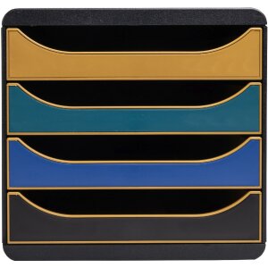 Exacompta Big Box Schubladenbox mit 4 Schubladen Neo Deco...