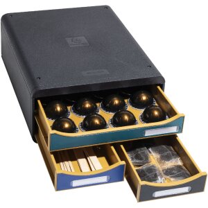 Exacompta Schubladenbox mit 3 Schubladen Neo Deco Small Box Farben sortiert