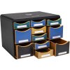 Exacompta Multi Schubladenbox 11 Schubladen Neo Deco Farben sortiert