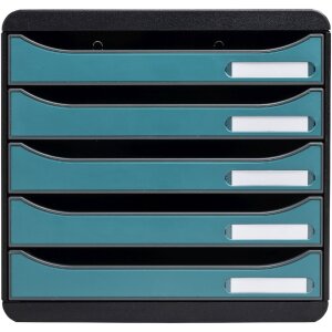 Exacompta 30934D Big Box Schubladenbox 5 Schubladen...