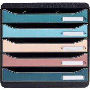 Exacompta 309606D Big Box Schubladenbox 5 Schubladen...