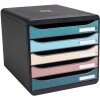 Exacompta 309606D Big Box Schubladenbox 5 Schubladen Skandi-Farben sortiert