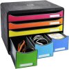 Iderama 306798D Schubladenbox STOREBOX 6 offene Schubladen Regenbogen