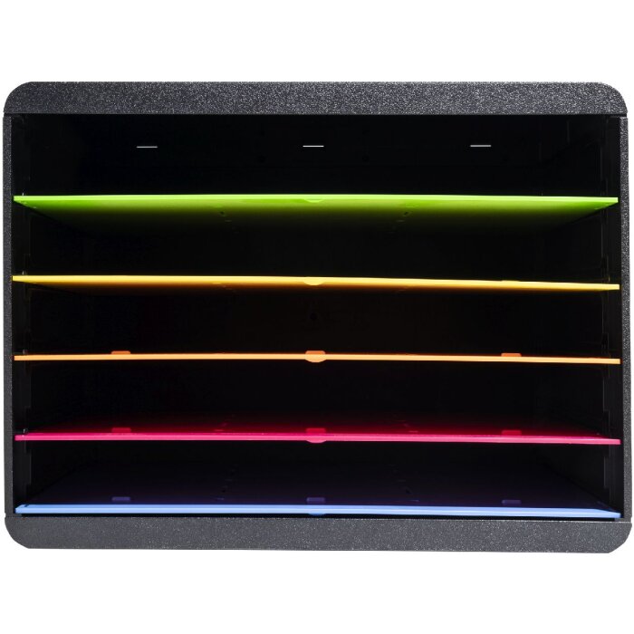 Exacompta 305798D Iderama Desktopsorter 5 Fächer Querformat Regenbogenfarben