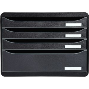 Schubladenbox 315714D Big Box Plus Horizon Querformat 4 Schubladen Schwarz