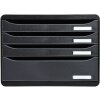 Schubladenbox 315714D Big Box Plus Horizon Querformat 4 Schubladen Schwarz