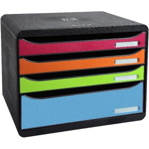 Iderama 315798D Schubladenbox Big Box Plus Querformat 5 offene Schubladen