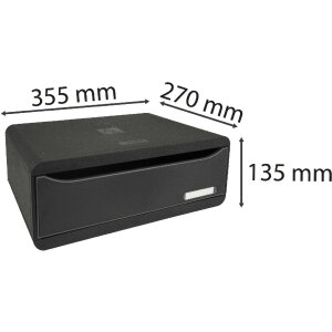 TOOLBOX 317714D Ablagemodul 1 Schublade Schwarz