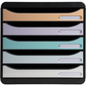 Durable 3094296D Schubladenbox Big Box Plus 5 Fächer...