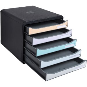 Durable 3094296D Schubladenbox Big Box Plus 5 Fächer Aquarellfarben