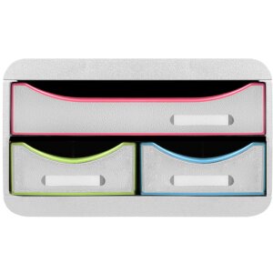 Exacompta 311913D SMALL-BOX mit 3 Schubladen Black Office...