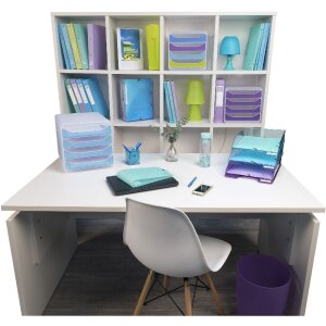 Exacompta 310399D Schubladenbox Big Box 4 Fächer Chromaline Farben sortiert