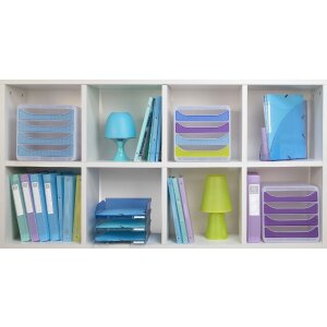 Exacompta 310399D Schubladenbox Big Box 4 Fächer Chromaline Farben sortiert