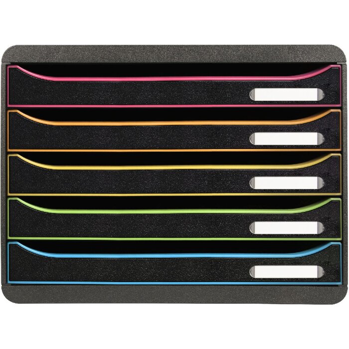 Exacompta 308914D Schubladenbox Big Box Plus Horizon Querformat 5 Schubladen