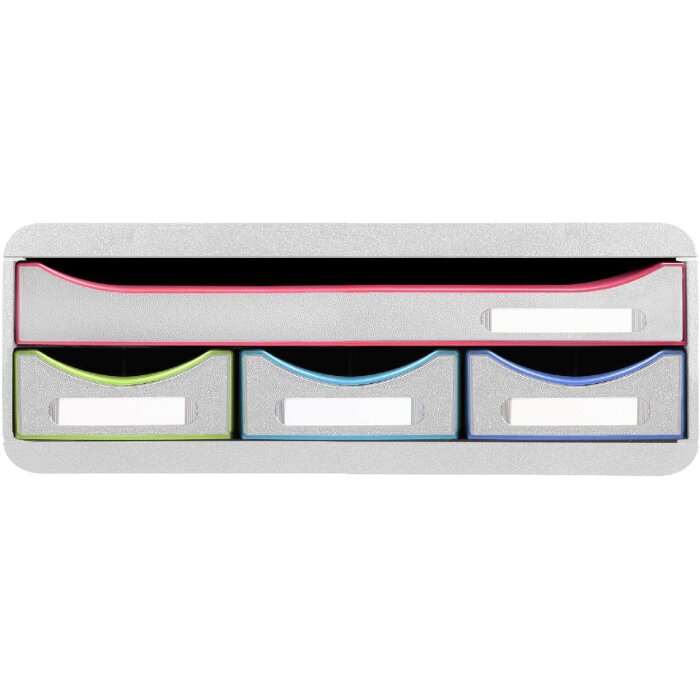 Exacompta 319913D TOOLBOX Modul de depozitare 4 sertare Alb Harlequin