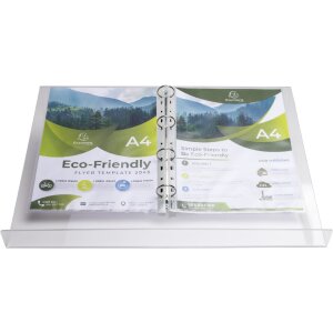 Exacompta 81458D Tisch-Lesepult A3 mit Ringmechanik Kristall