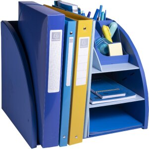 Exacompta 394202D Desktop Organizer Bee Blue Marineblau Hellblau