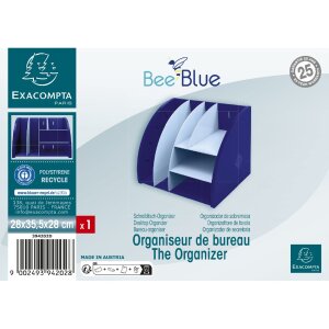 Exacompta 394202D Desktop Organizer Bee Blue Marineblau Hellblau