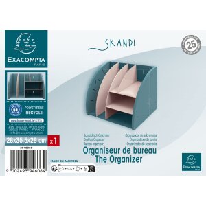 Exacompta 394606D Desktop Organizer Skandi Pazifikblau Nude