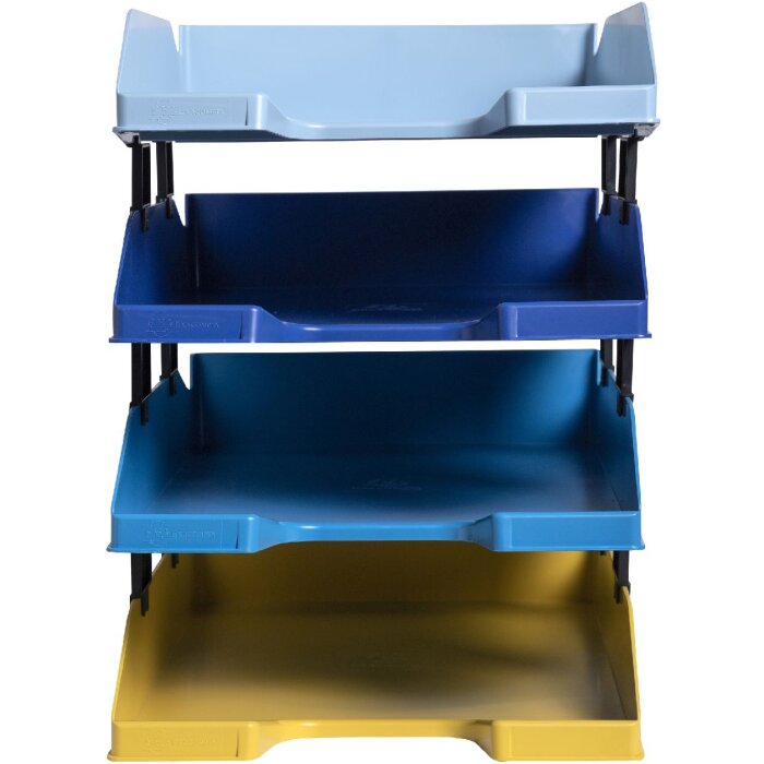 Exacompta 113202SETD Briefablage Set 4-teilig Combo Midi A4+ Farben sortiert