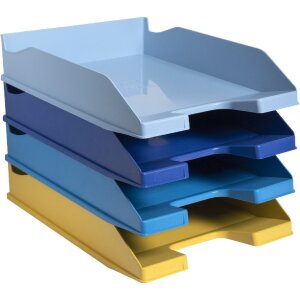 Exacompta 113202SETD Briefablage Set 4-teilig Combo Midi A4+ Farben sortiert