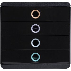 Exacompta 314496D Aquarel Schubladenbox 4 Fächer A4+...