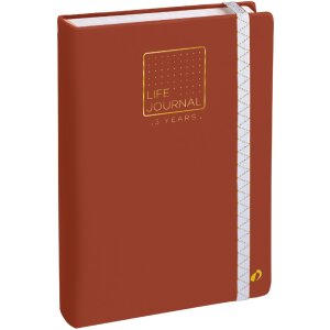 Quo Vadis Life Journal Braun 15x21 cm Clairefontaine Papier