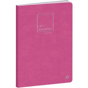 Quo Vadis Life Journal Dots Notizbuch Pink 15x21 cm...