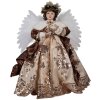 Clayre & Eef 50778 Deko Engel Beige 50x30x65 cm Weihnachten Klassisch