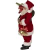 Clayre & Eef 65597 Weihnachtsmann Dekoration Rot Weiß 17x10x27 cm