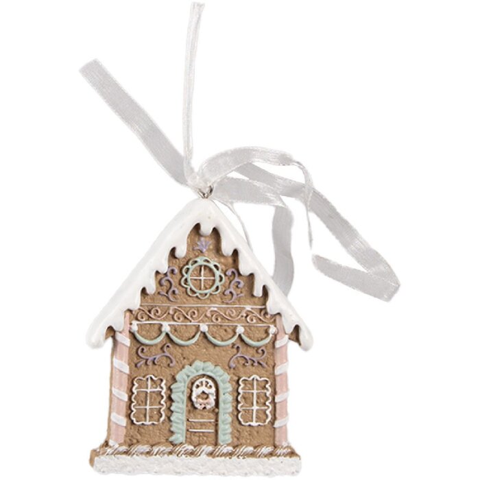 Clayre & Eef 6PR4322 Decorațiune pandantiv Casa 6x1x8 cm