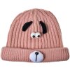 Juleeze JZKCA0007P Mütze Kind rosa mit Hunde-Gesicht weich und warm