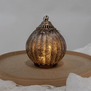 Clayre & Eef 6GL4565 Dekoration mit LED Ø 15x20 cm / 2xAAA