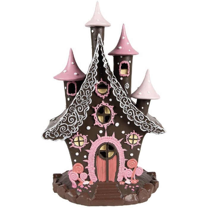 Clayre & Eef 6PR4240 Casă decorativă cu LED 16x13x26 cm / 3xAA