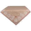 Clayre Eef față de masă casă de turtă dulce 100x100 cm bumbac maro stil țară
