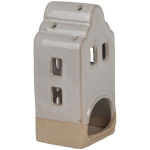 Clayre & Eef Tea Light Holder Casa Bej Ceramică 7x6x14 cm Stil de țară