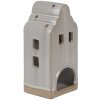 Clayre & Eef 6CE1790 Suport pentru lumânări de ceai din porțelan House Beige 9x8x18 cm Stil rustic