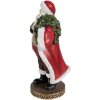 Clayre & Eef 6PR4278 Weihnachtsmann-Figur Rot 13x10x23 cm Polyresin Klassisch