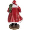 Clayre & Eef 6PR4278 Weihnachtsmann-Figur Rot 13x10x23 cm Polyresin Klassisch