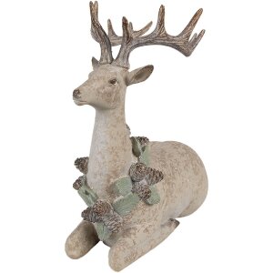 Clayre Eef Dekorationsfigur Hirsch Braun 31x16x29 cm...