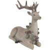 Clayre Eef figura decorativă cerb maro 31x16x29 cm poliresin stil țară