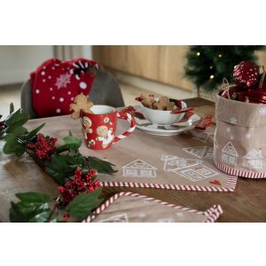 Clayre Eef GBB42-1 Prosop de ceai 50x70 cm Brown Gingerbread House Bumbac