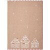 Clayre & Eef Geschirrtuch Lebkuchenhaus Braun 50x70 cm Baumwolle Landhausstil